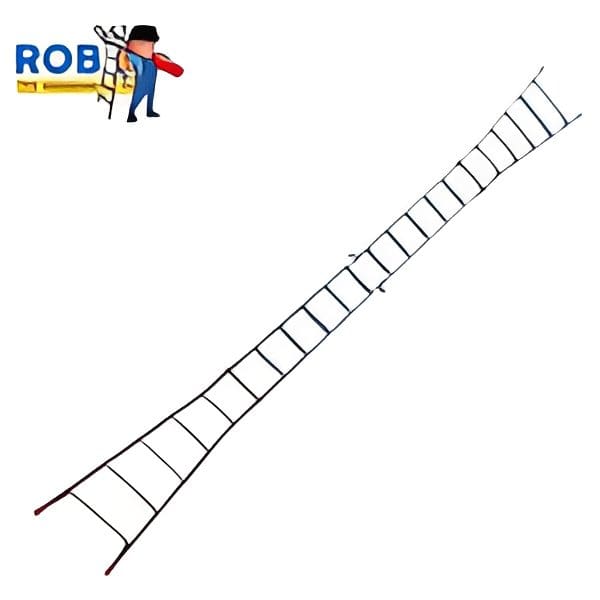 Agility training ladder with logo.