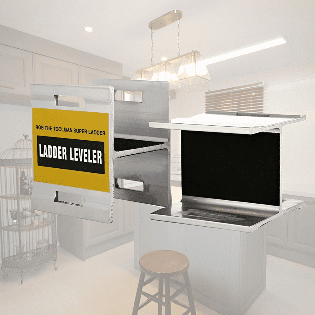 Ladder leveler in a modern kitchen.