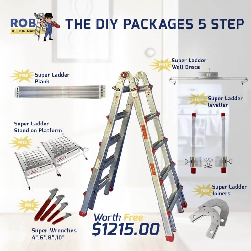 DIY ladder package with free accessories.