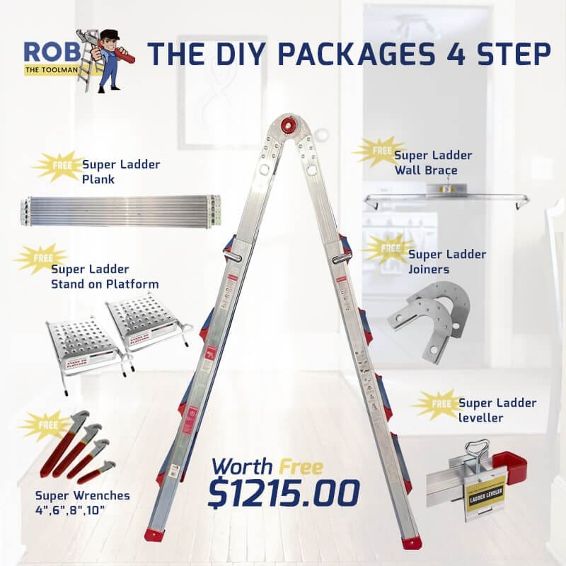 DIY ladder package with free accessories.