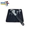 Wrench set in a black case.