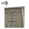 Ladder leaning against a building wall.